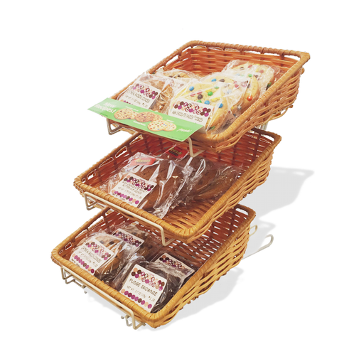 3TFW-3B - Fruits/Snacks 3-Tier Counter Display