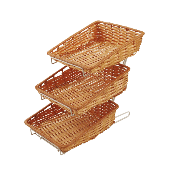WKRBST - Wicker Display Baskets (Pack of 3)